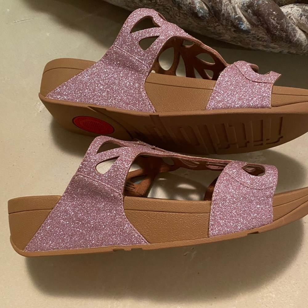 Fitflop Valentine Pink Glitter Limited Edition Shimmer Crystal Bumble Butterfly - Picture 10 of 16